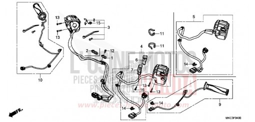 CONTACTEUR DE POIGNEE GL1800J de 2018